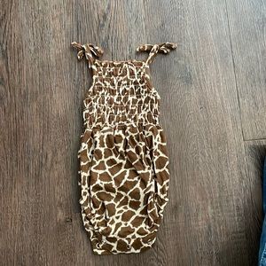 Giraffe print Bubble onesie